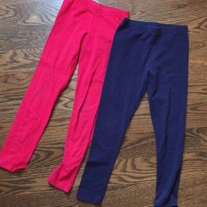 Two pairs of Girls leggings